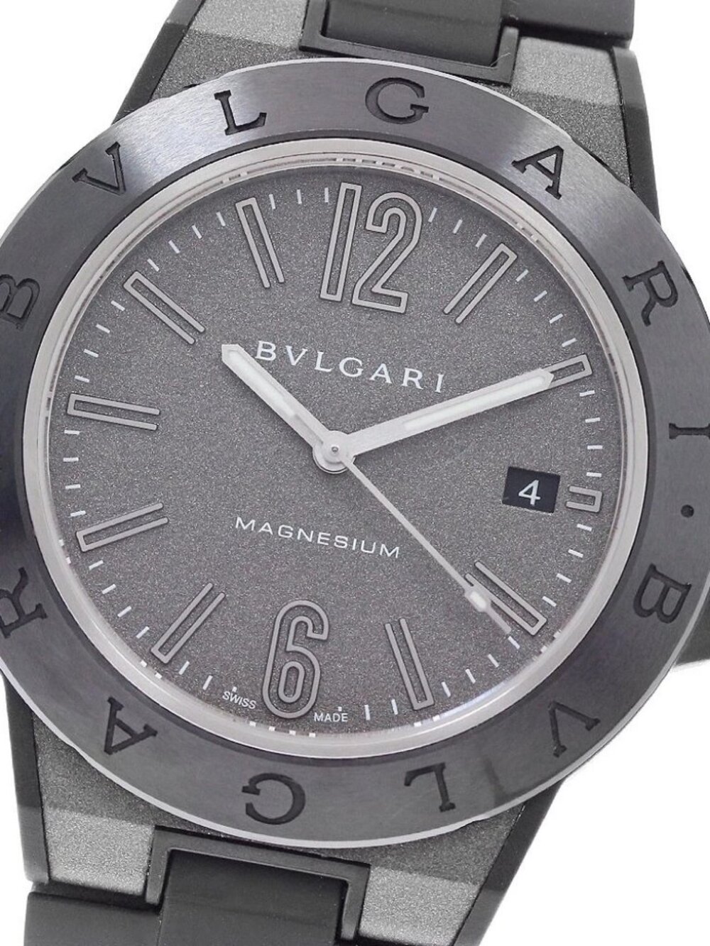 BVLGARI Diagono Magnesium DG41SMC Date gray Dial Automatic Men's Watch_955526